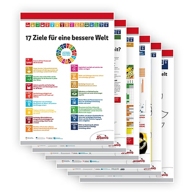 Bild mehrere Plakate, hintereinander angeordnet
