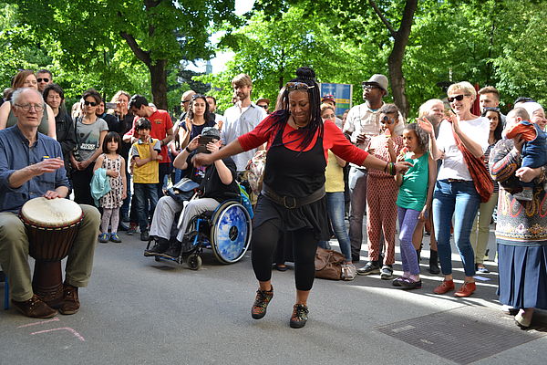 Trommel Workshop am Südwind Straßenfest 2016