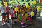 Kinder mit Luftballons beim FAIRienspiel 2019 Kirchschlag