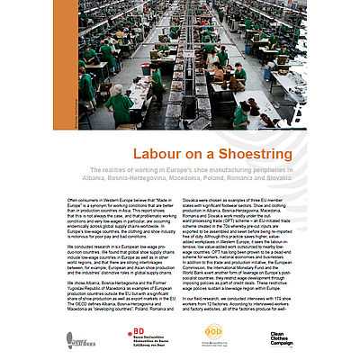 Factsheet Labour on a shoestring