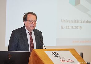 Sprecher bei der Eröffnung der Schwerpunktwochen 2019