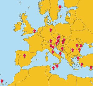 Standorte der TeilnehmerInnen beim Online-Bürgermeistergipfel